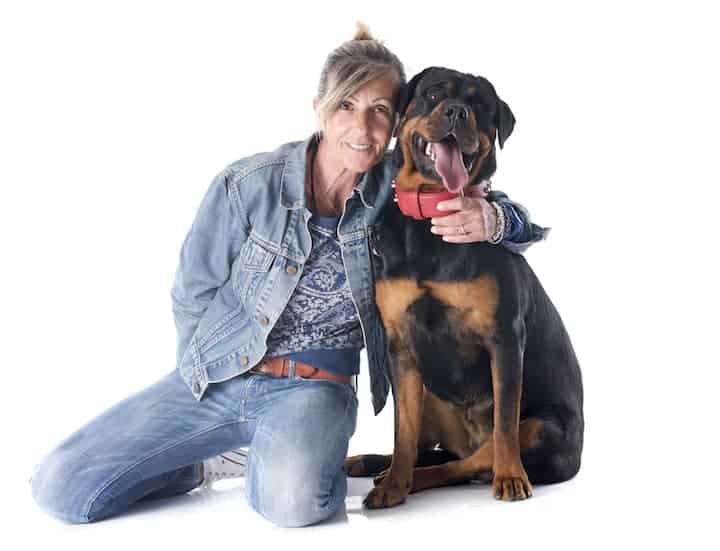 Photo of Rottweiler And Woman