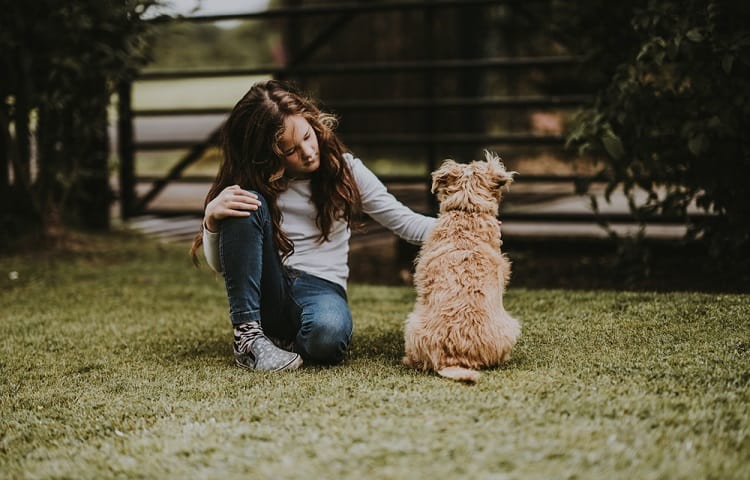 Photo of Girl With Her Dog